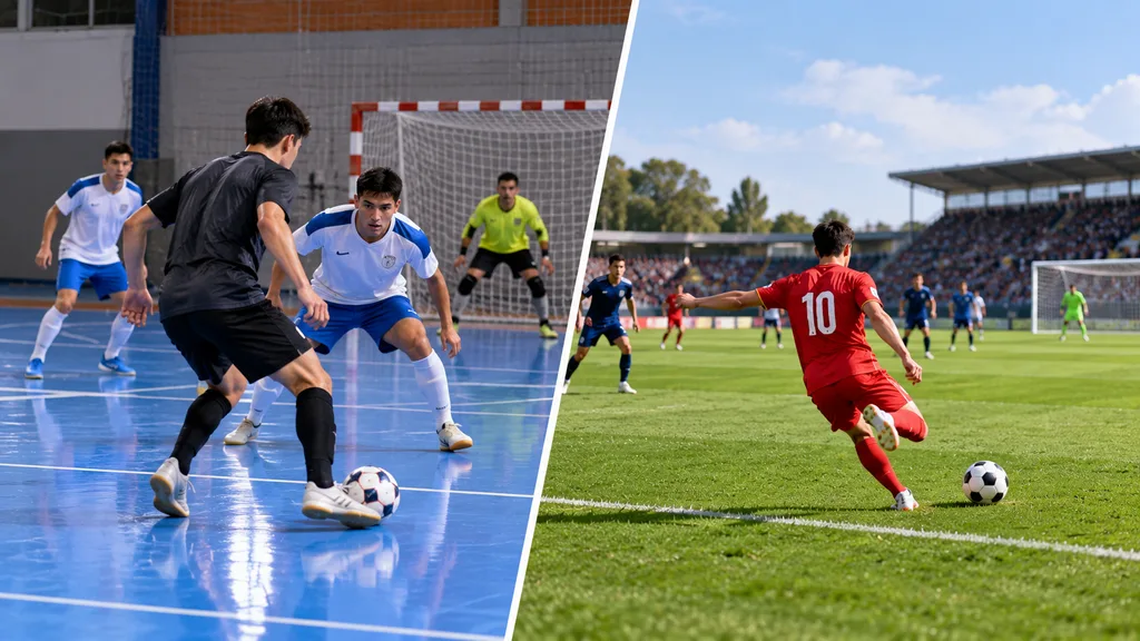 Cuáles son las diferencias entre fútbol sala y fútbol 11