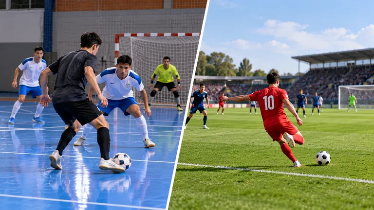 Cuáles son las diferencias entre fútbol sala y fútbol 11